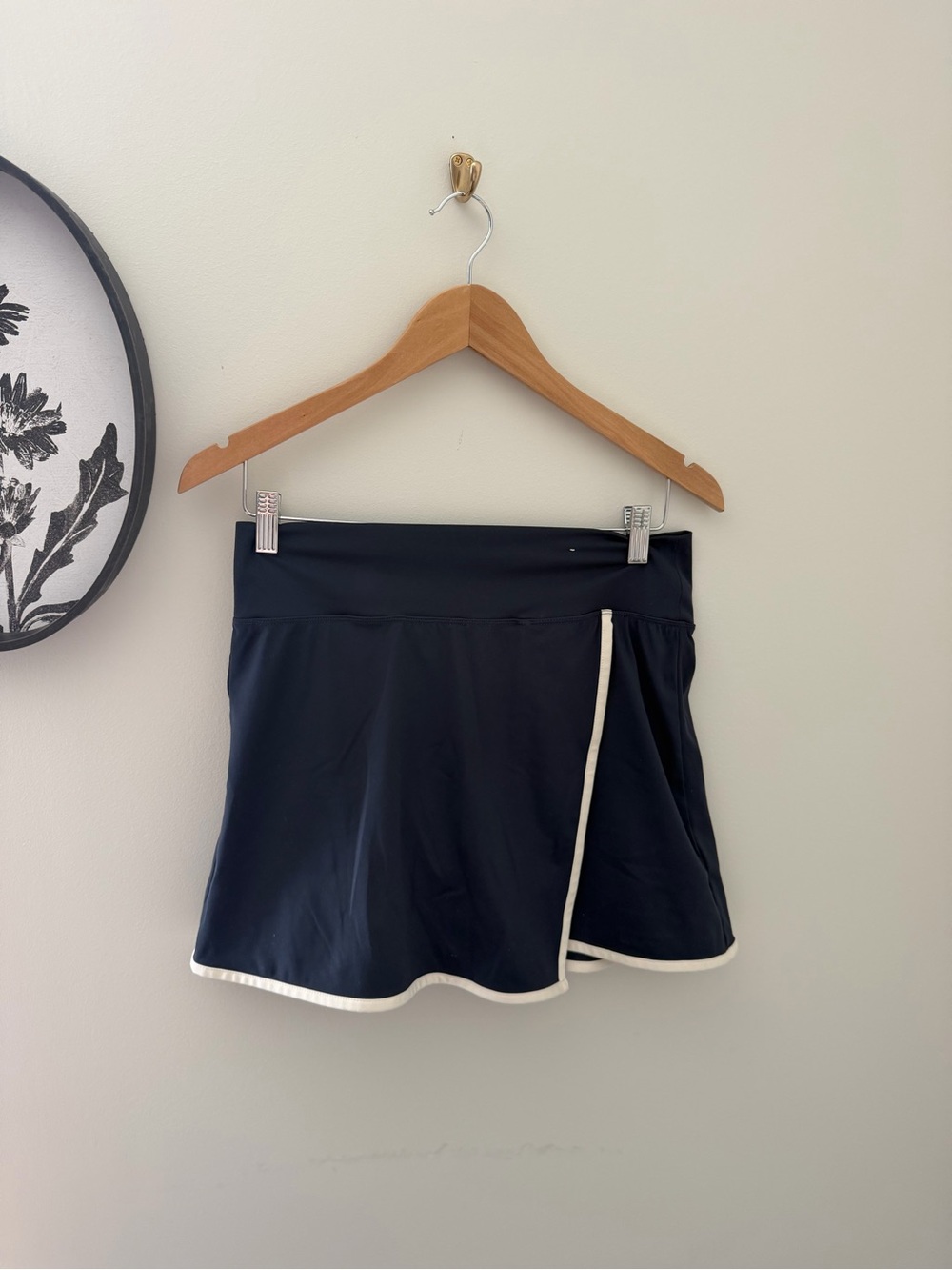 Navy blue Athletic Skort with White Trim